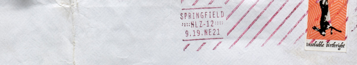 HLZ stamp and postmark