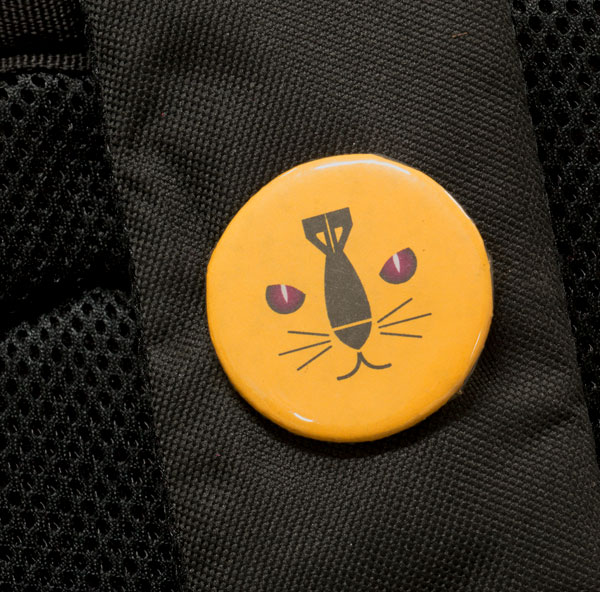 Button found on the backpack in the Maddox Ark