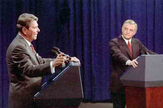 Ronald Reagan and Walter Mondale discuss the Arks in a 1984 Presidential debate