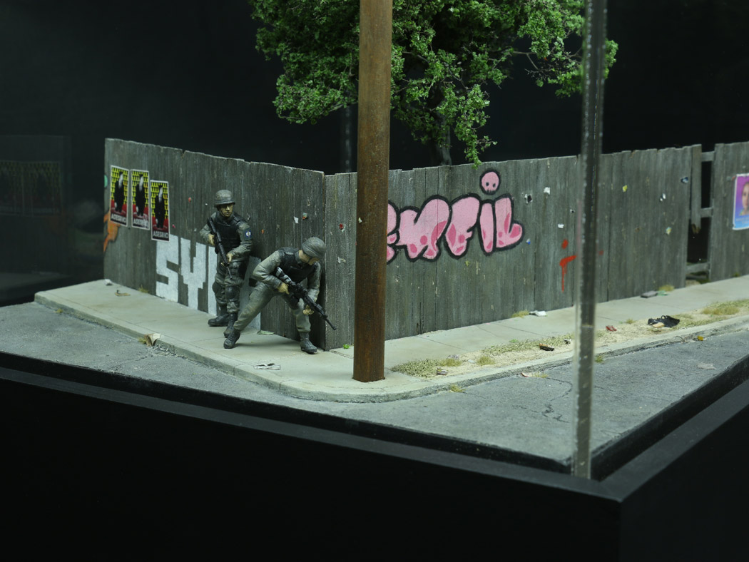 Operation Chinup, as depicted by artist Thomas Doyle in a model commissioned by the American Arkology Society