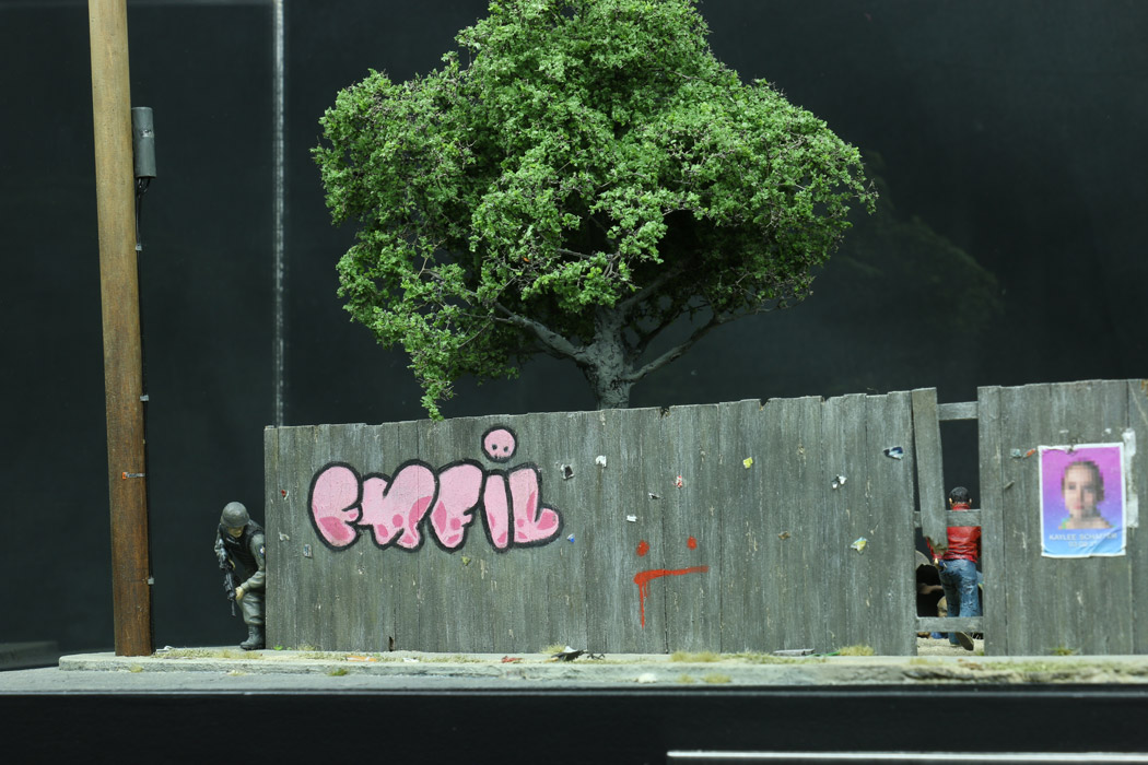 Operation Chinup, as depicted by artist Thomas Doyle in a model commissioned by the American Arkology Society