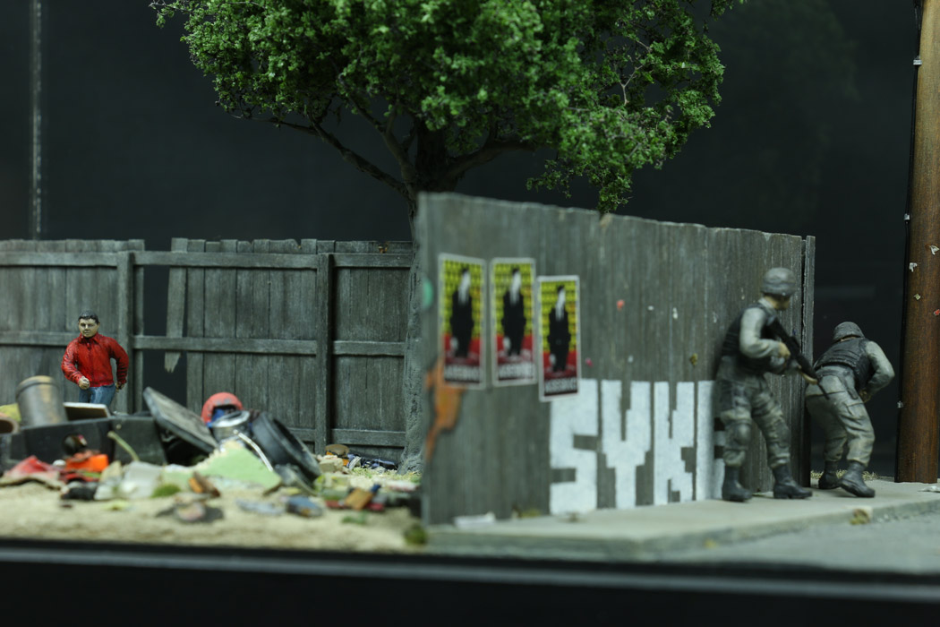 Operation Chinup, as depicted by artist Thomas Doyle in a model commissioned by the American Arkology Society